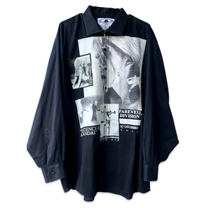 "live.in.paris" 1/1 oversized oxford shirt