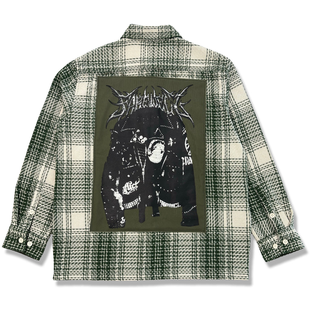HEAVYWEIGHT KNIT "YOUNG PUNKS" FLANNEL 1OF1 (LARGE/XL)