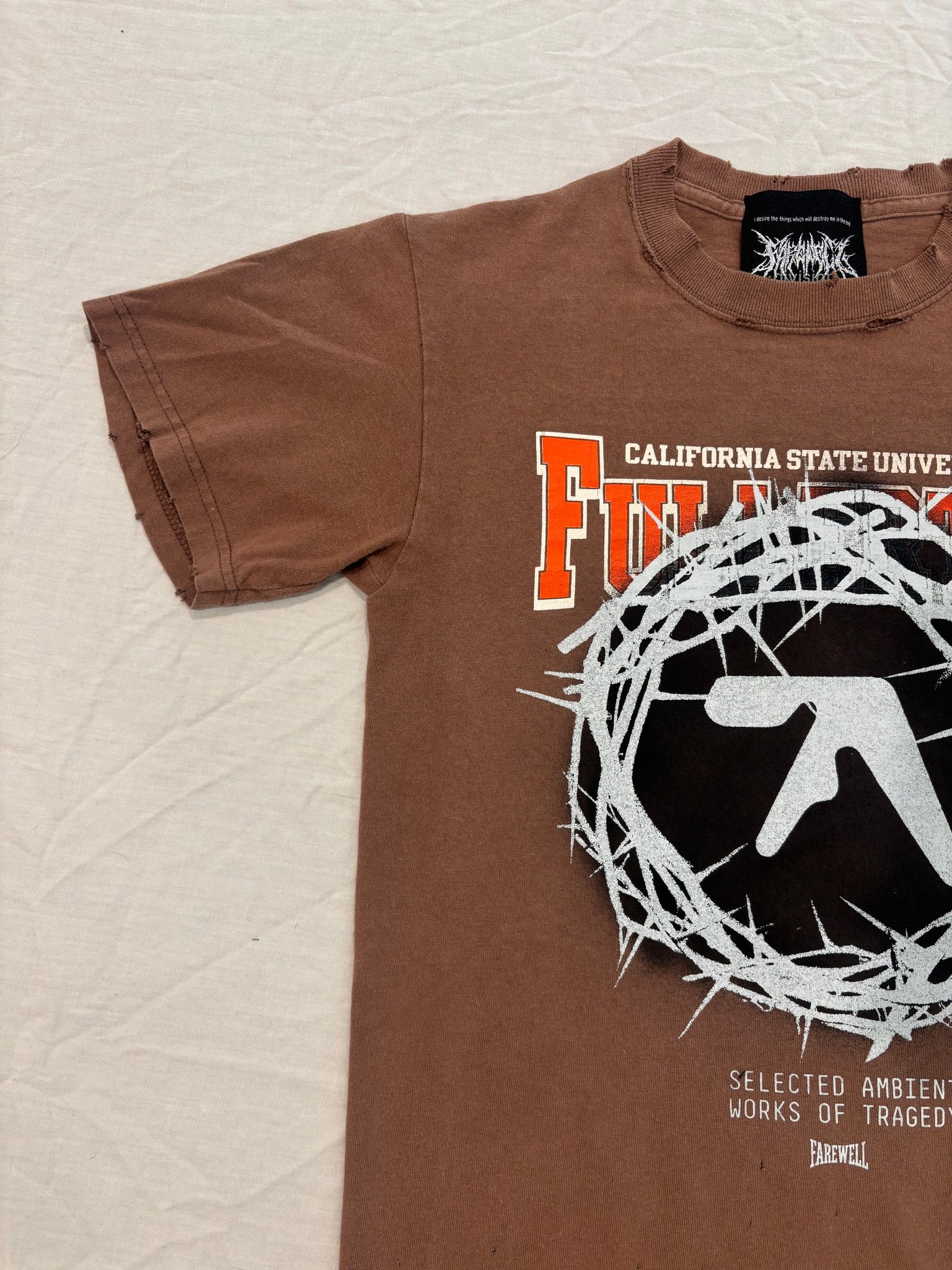 "AMBIENT TRAGEDY" COLLEGE TEE 1OF1 (SMALL)