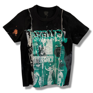 2CUT SERGED SCRAP TEE .004 (WOMENS CROP)