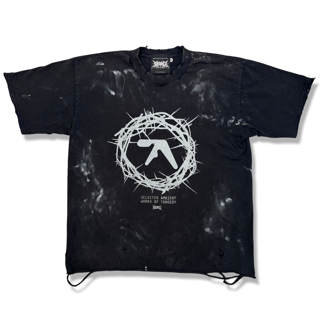 "AMBIENT TRAGEDY" DISTRESSED VINTAGE TEE 1OF1 (XL) 2OF5