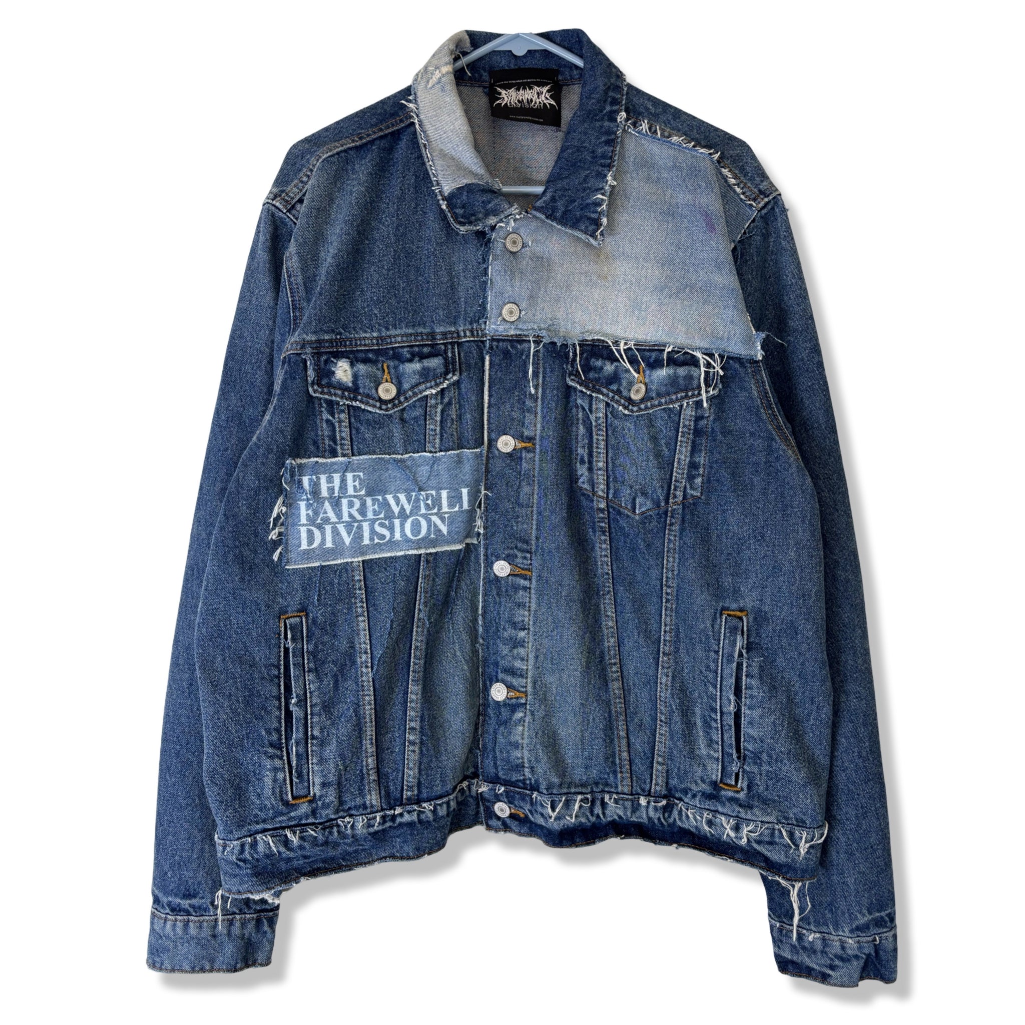 0.011425 PATCHED DENIM JACKET 1OF1 (XL)