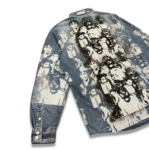 LIFE&CRIMES DENIM PATCHWORK SHIRT