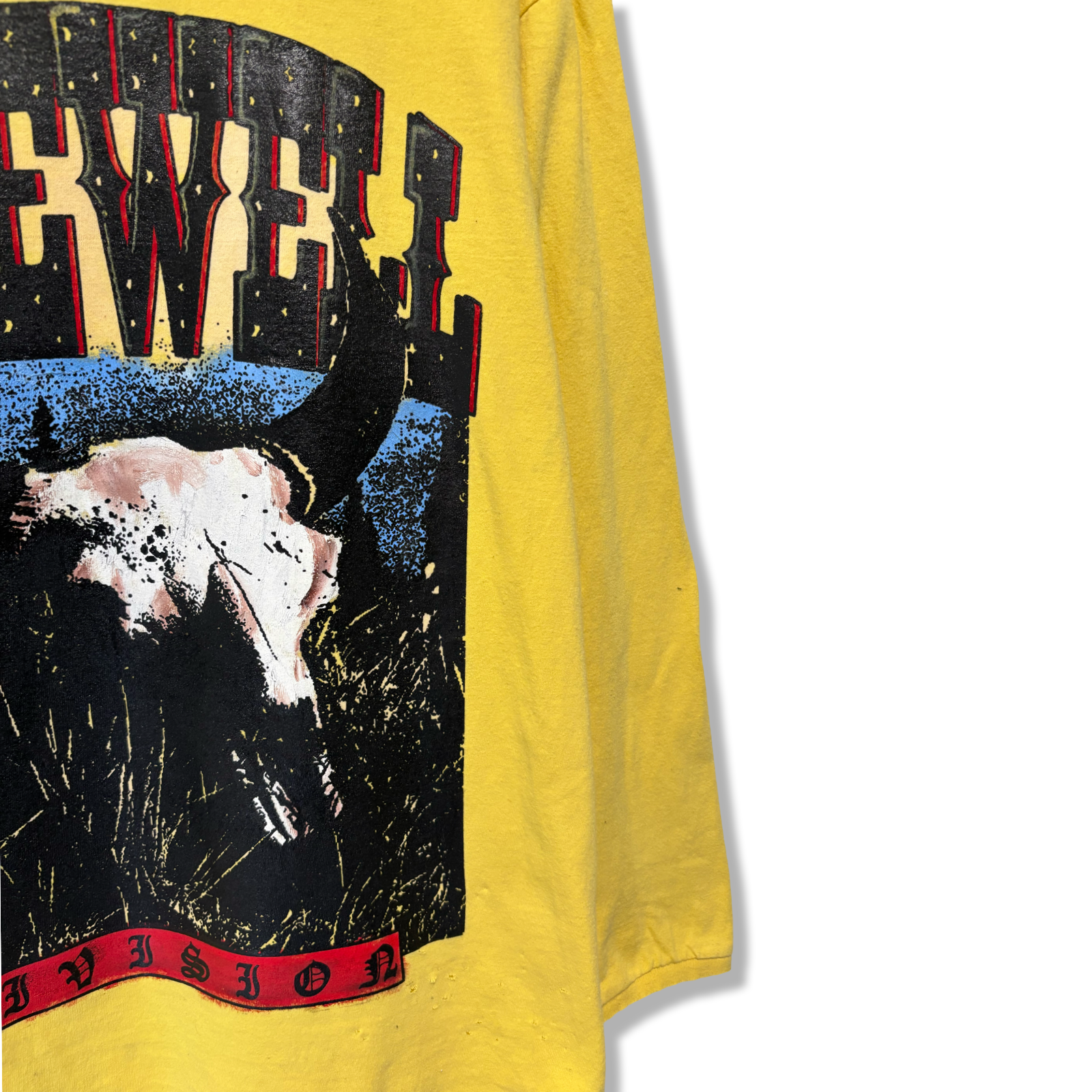 "DEATH IN THE WEST" VINTAGE CANARY LONGSLEEVE 1OF1 (XL)