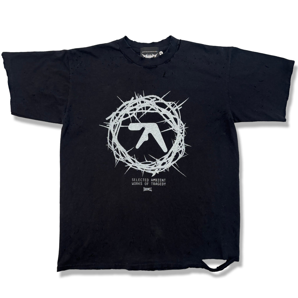 "AMBIENT TRAGEDY" DISTRESSED VINTAGE TEE 1OF1 (XL) 3OF5