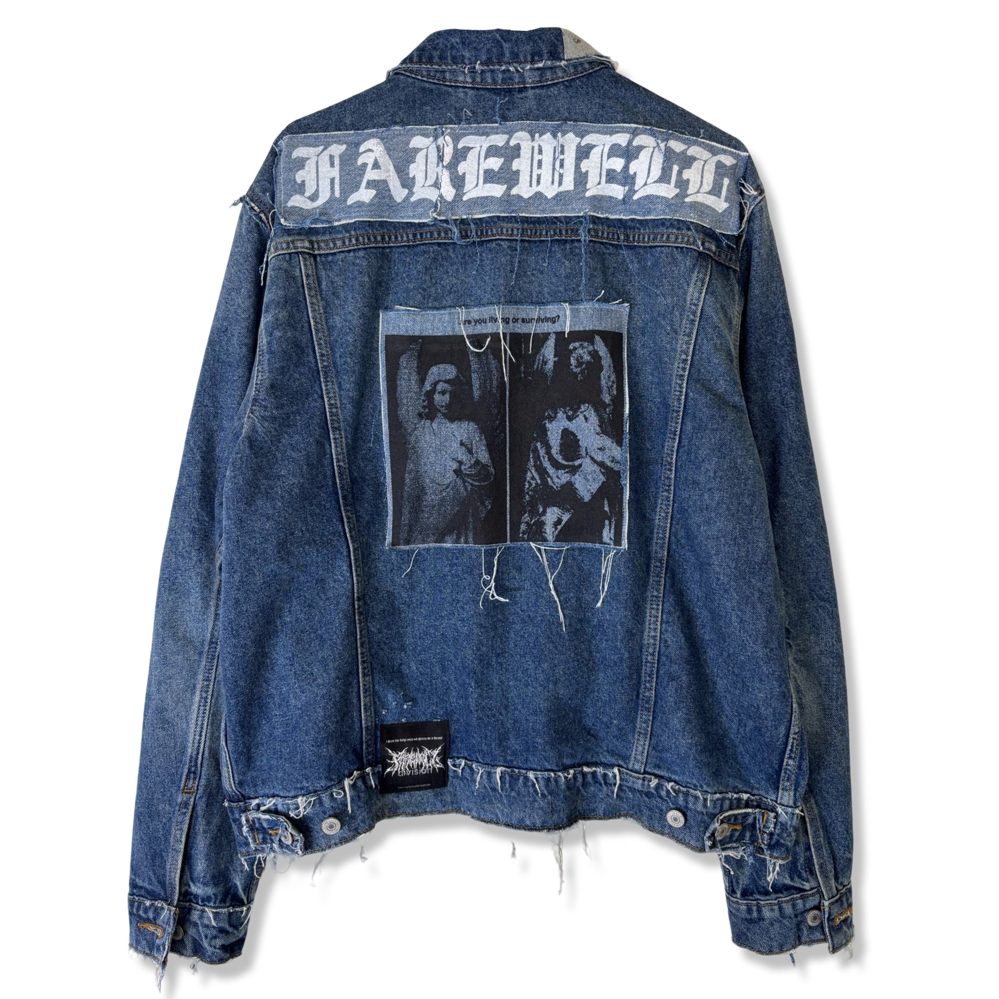 0.011425 PATCHED DENIM JACKET 1OF1 (XL)