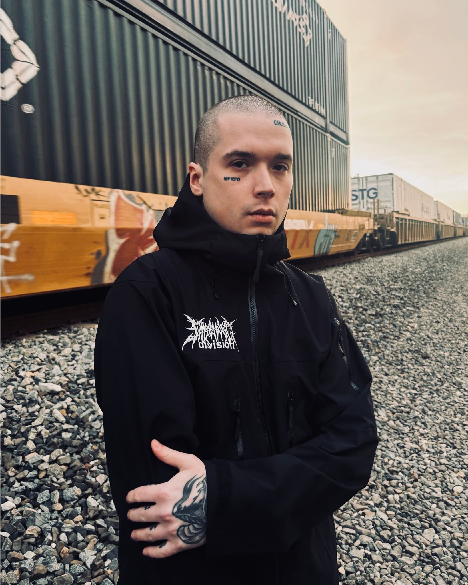 “SUNDAY GLOOM” Taped Seam Rain Jacket