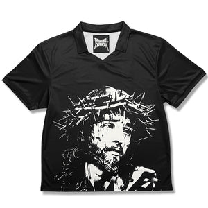 "STIGMATA" OVERSIZED FUTBOL JERSEY