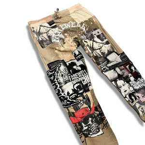 “DYSTOPIAN”CRUST PATCHED LOUNGE PANTS