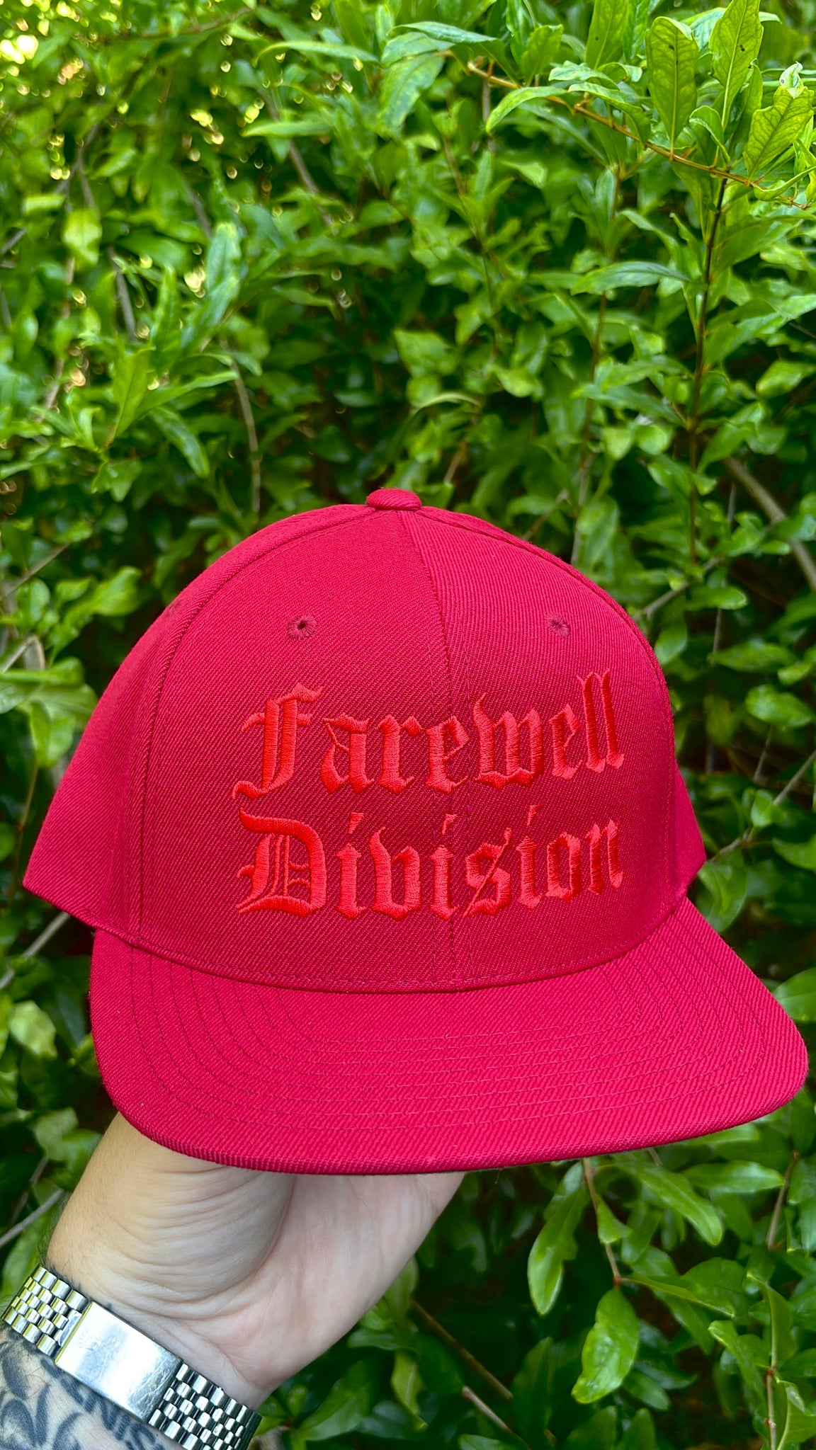 EMBROIDERED OLDE ENGLI$H HAT: RED MASSACRE (LIMITED TO 5) *LAST ONE*