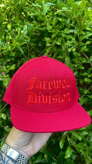 EMBROIDERED OLDE ENGLI$H HAT: RED MASSACRE (LIMITED TO 5) *LAST ONE*