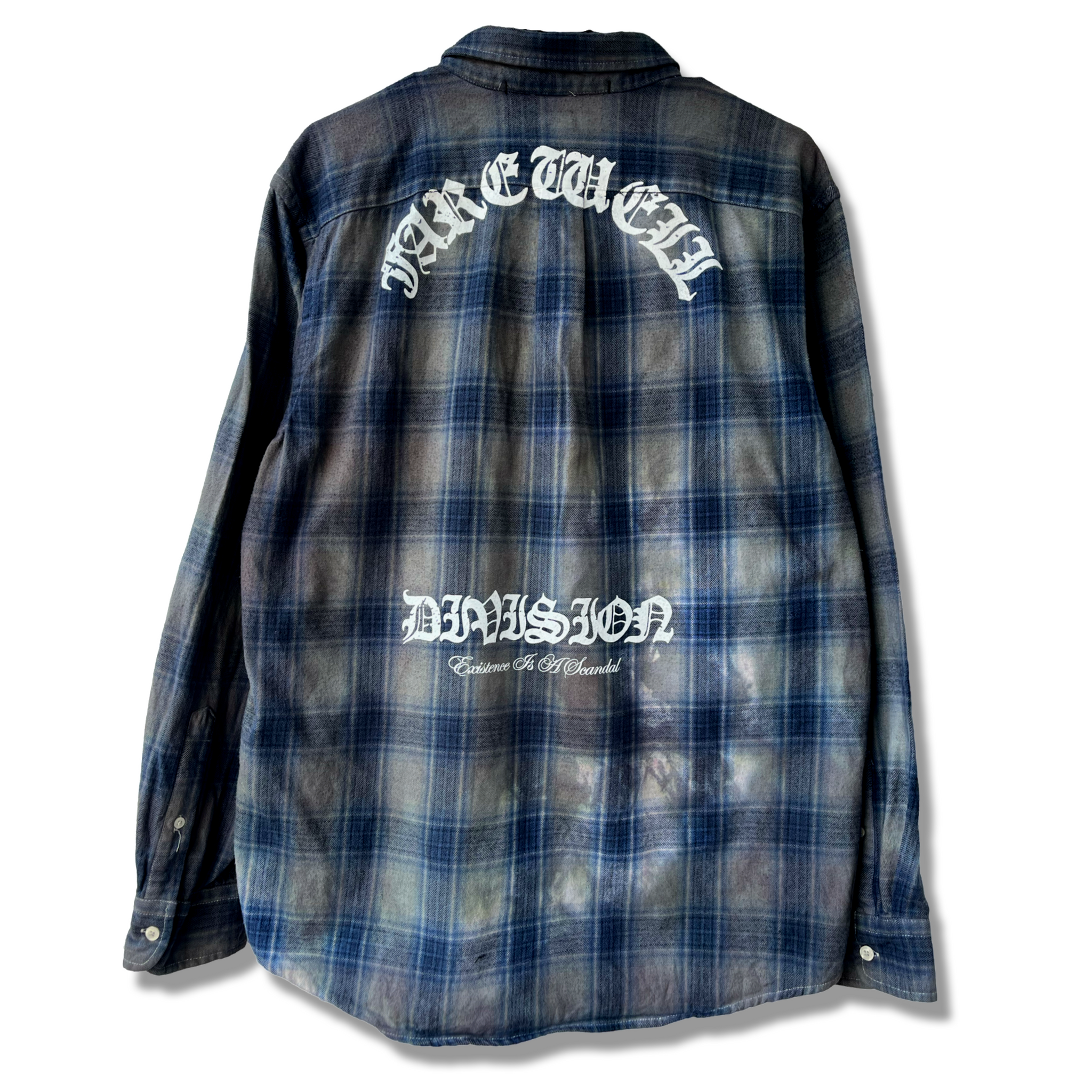 "ELECTRO.CRUCIFIX" OVERDYED FLANNEL 1/1 (LARGE)