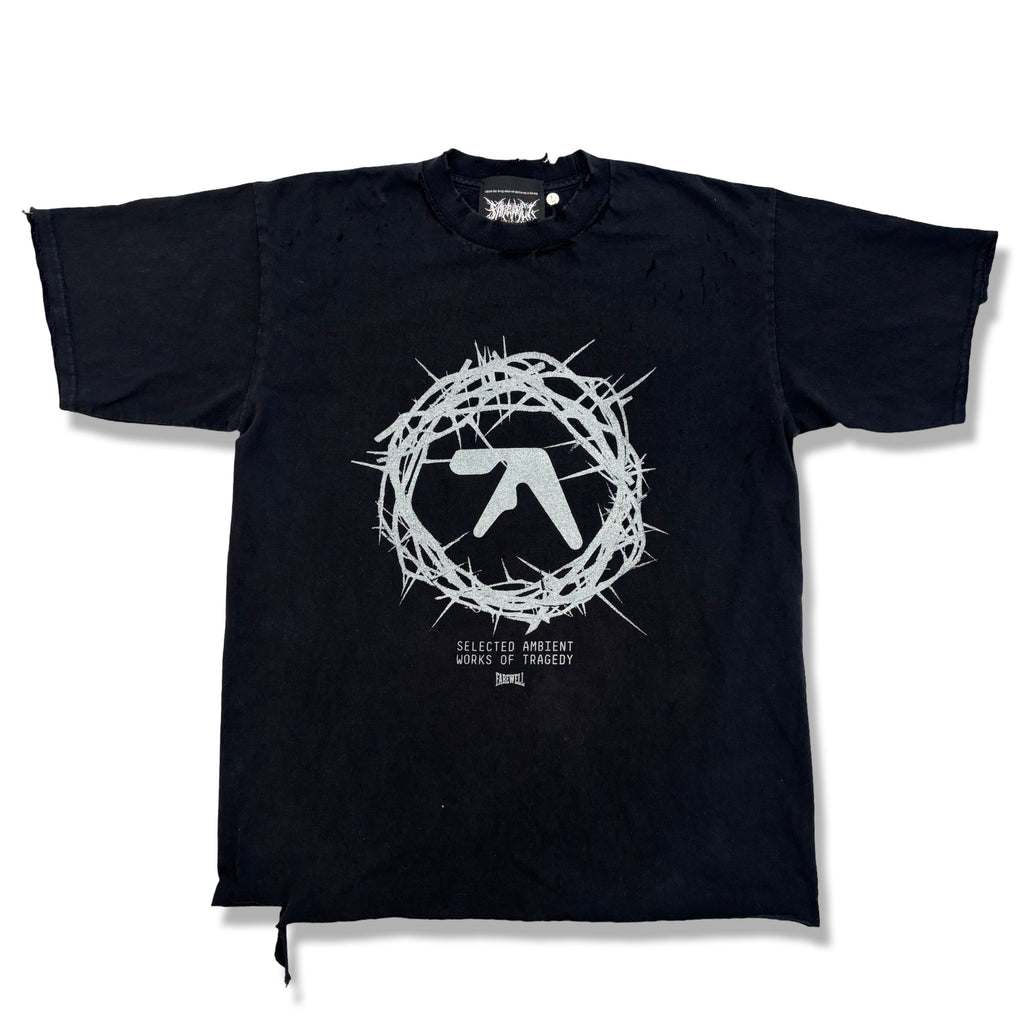 "AMBIENT TRAGEDY" DISTRESSED VINTAGE TEE 1OF1 (LARGE) 1OF5