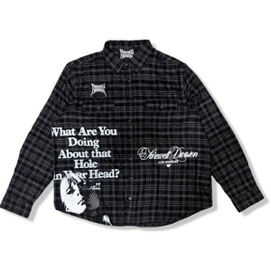 “SHES IN PARTIES” OVERSIZED FLANNEL 1of2