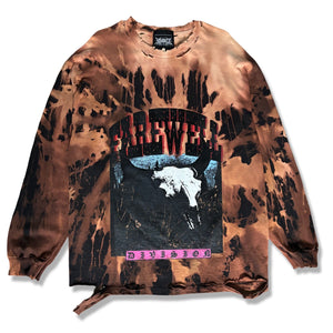 “DEATH IN THE WEST” BLEACHED THRASHED LONGSLEEVE 1of1 (XL)