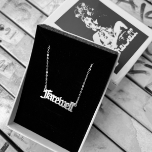 Gothic Nameplate Necklace