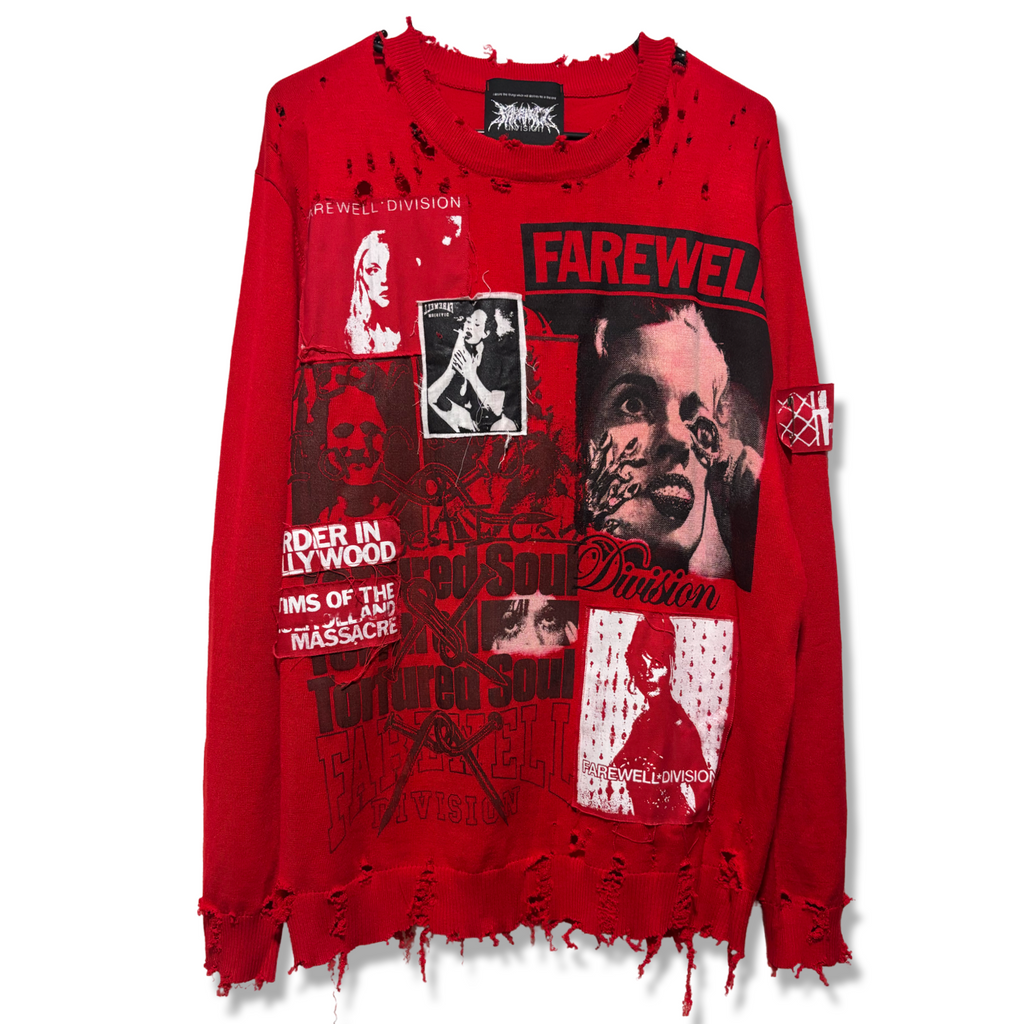0.041425 HELLBENT DISTRESSED SWEATER 1of1 XL