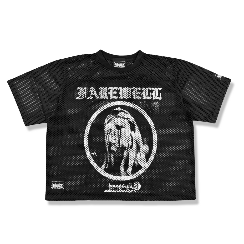 MESH OVERSIZED CROP JERSEY (LIMITED BLACK EDITION)