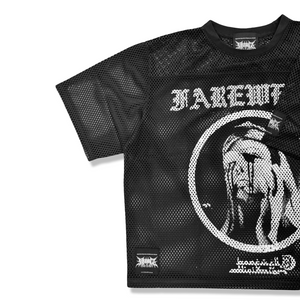 MESH OVERSIZED CROP JERSEY (LIMITED BLACK EDITION)