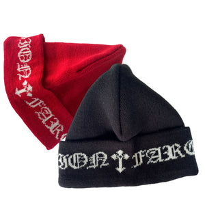 JACQUARD KNIT BEANIE