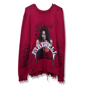 GODSPEED ANGEL DISTRESSED SWEATER 1of1 (XL/XXL)