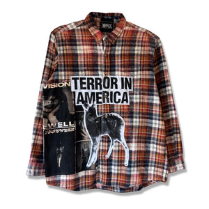 "TERROR" BLEACHED FLANNEL ( 1OF1 XL)