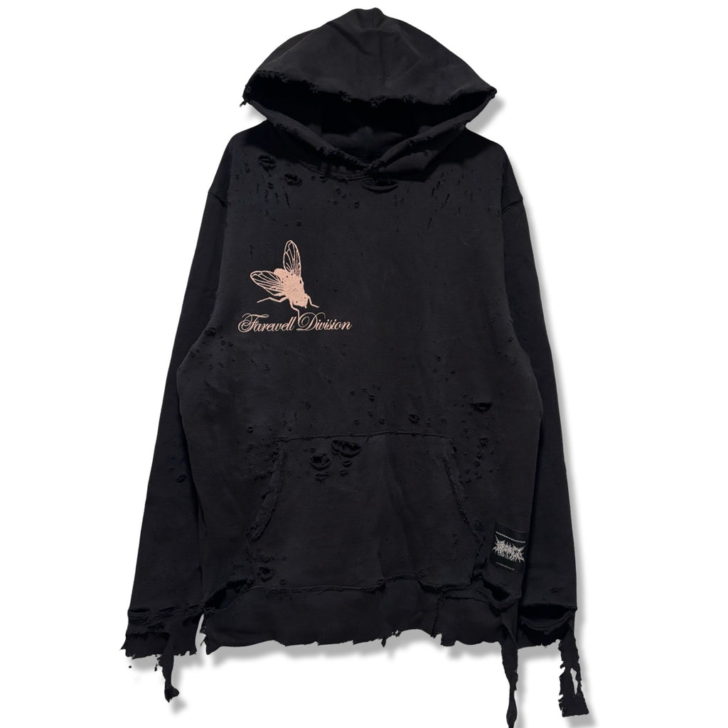 0.0730 "BARFLY" THRASHED HEAVY HOODIE 10F1 (XL)