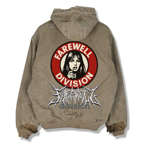 0.0100225 THRASHED VINTAGE CARHARTT JACKET TAN (XL)