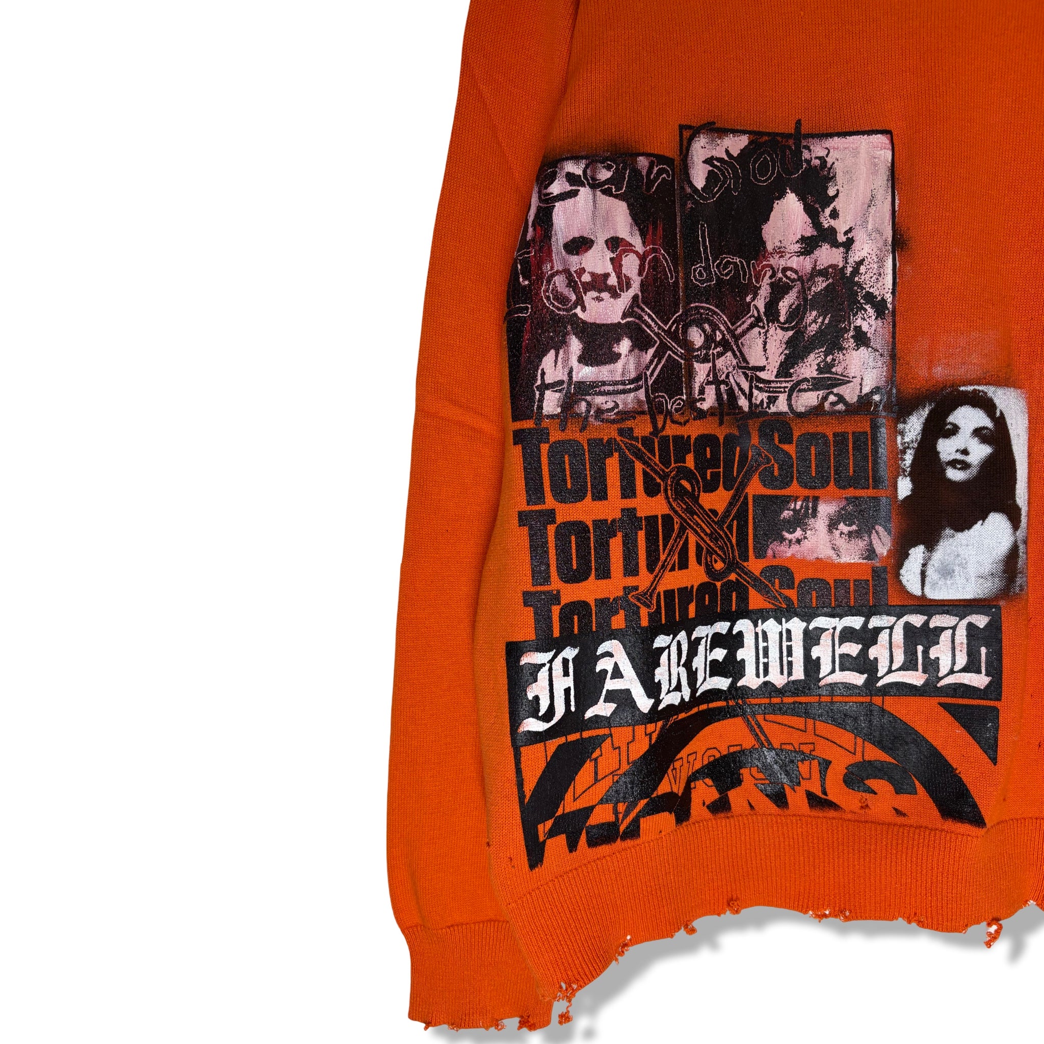 O.O101525 "LURKER" DISTRESSED KNIT SWEATER 1OF1 (XL)