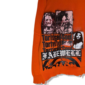 O.O101525 "LURKER" DISTRESSED KNIT SWEATER 1OF1 (XL)