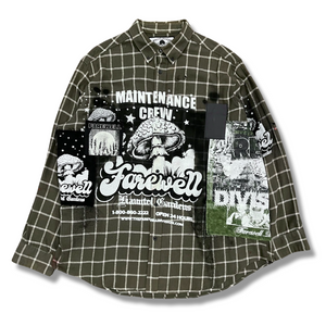 0.0127 HG CREW VINTAGE PATCHED FLANNEL hi