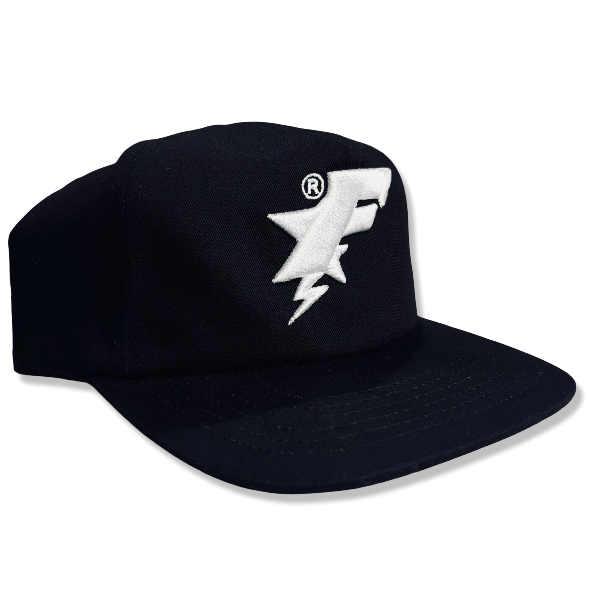 "F STAR" 3D EMBROIDERED HAT (BLACK)