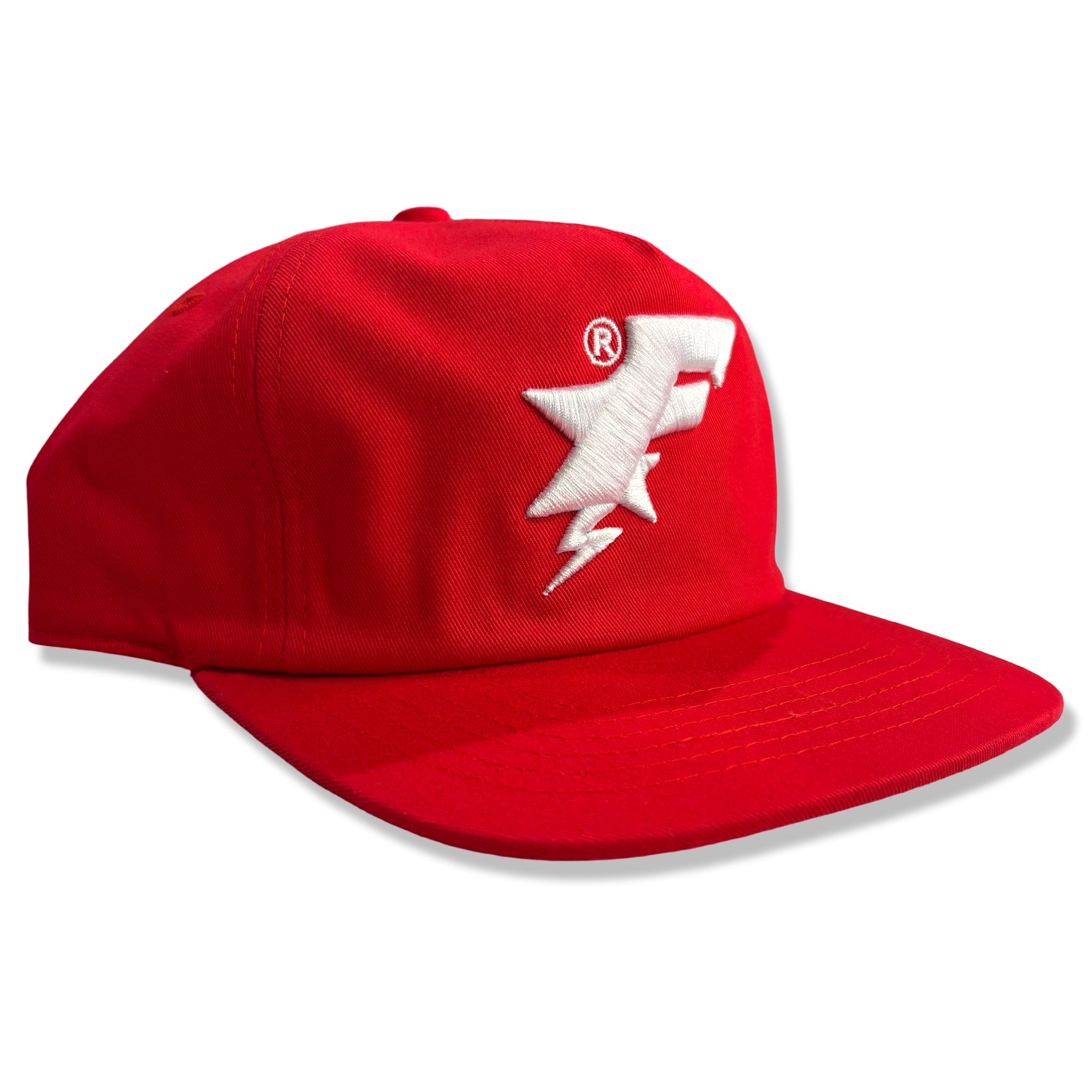 "F STAR" 3D EMBROIDERED HAT (REDRUM)