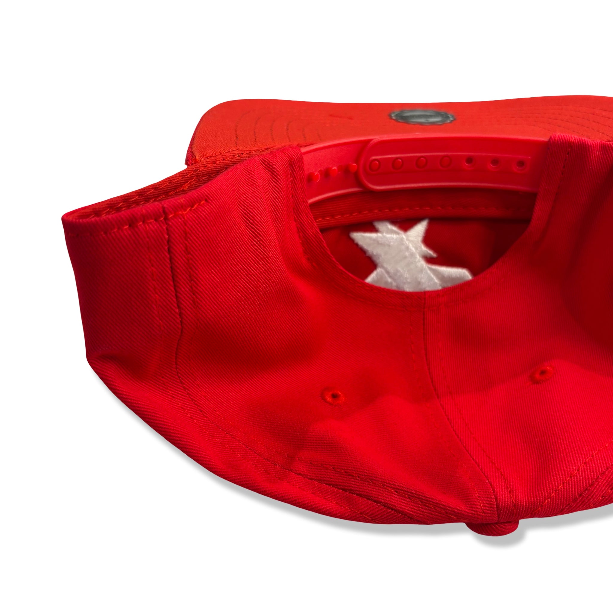 "F STAR" 3D EMBROIDERED HAT (REDRUM)