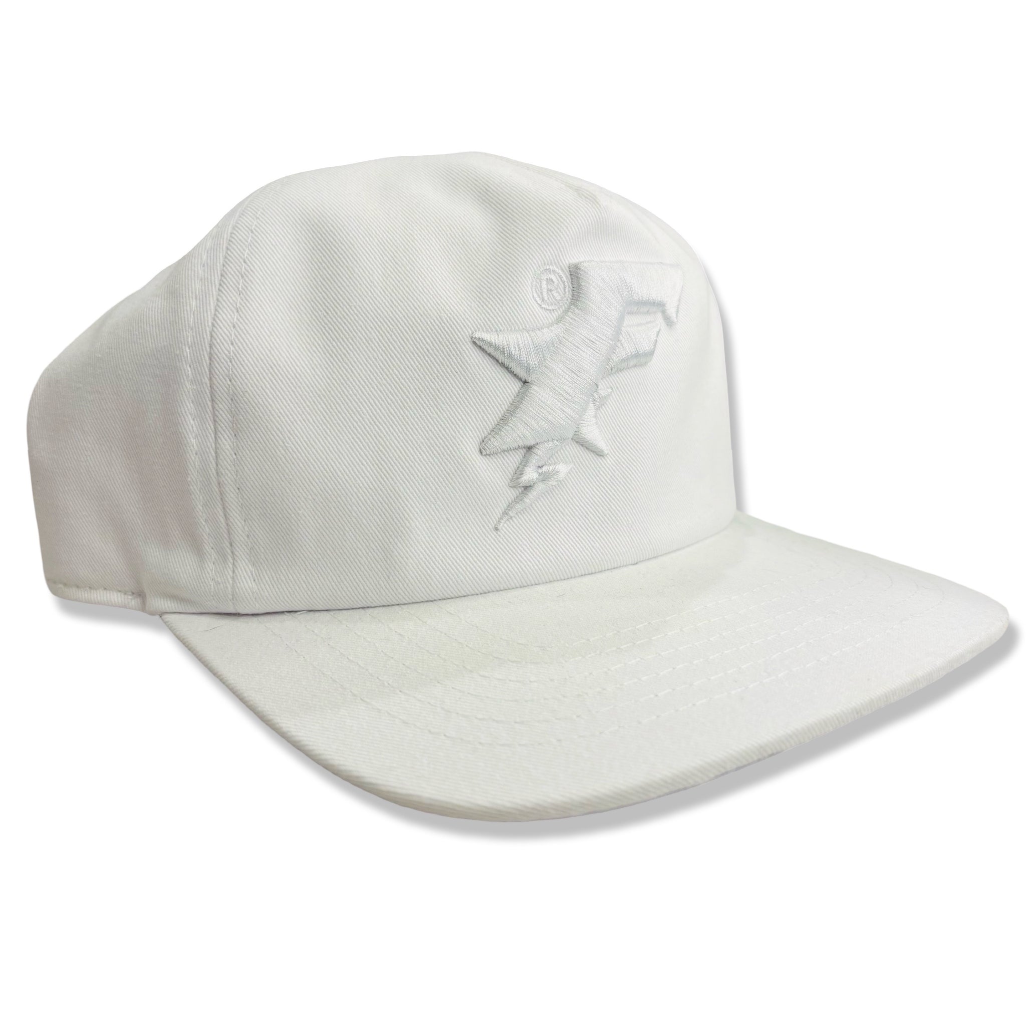 "F STAR" 3D EMBROIDERED HAT (SNOW) *1 OF 1*