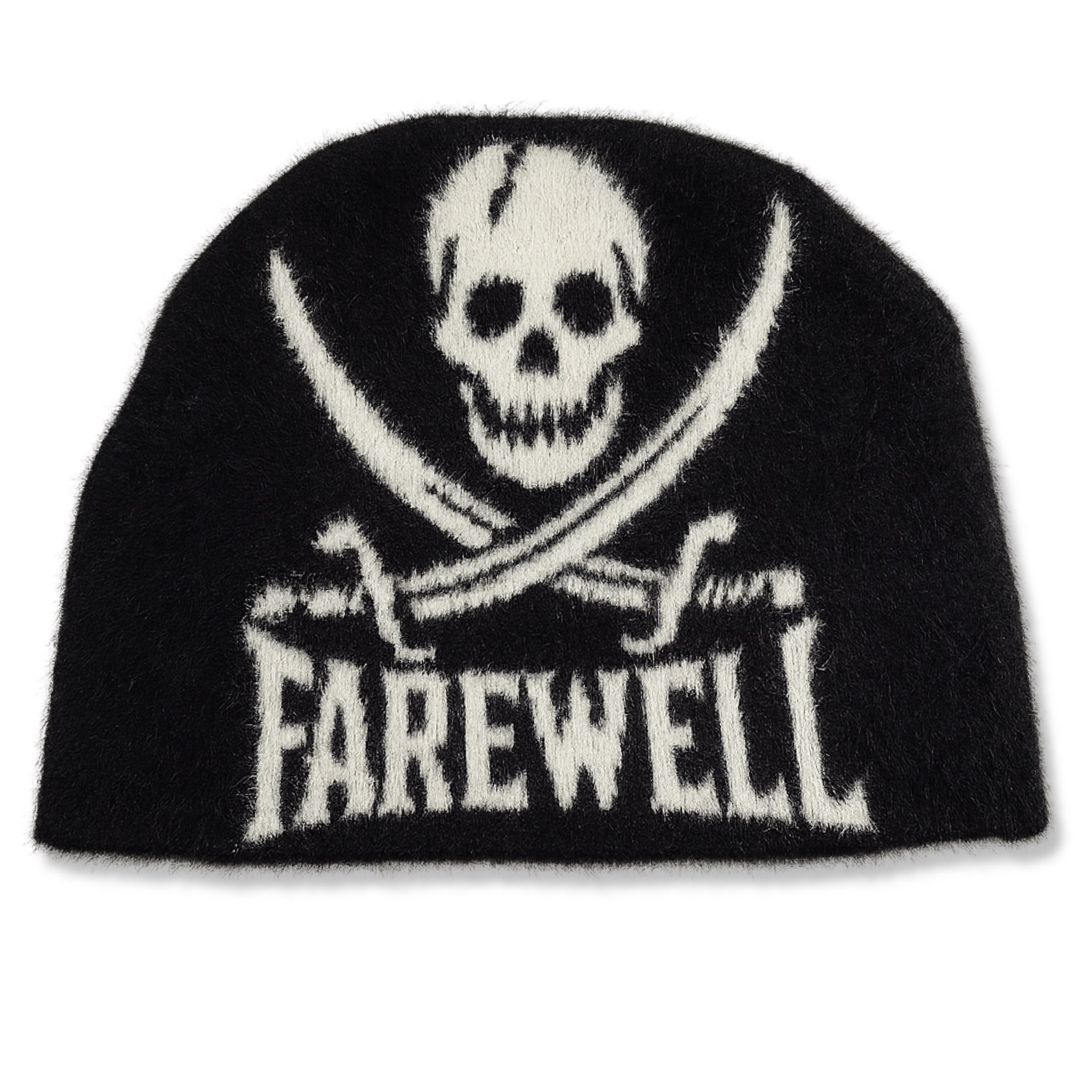 MOHAIR SKULLY (BLACK/WHITE)