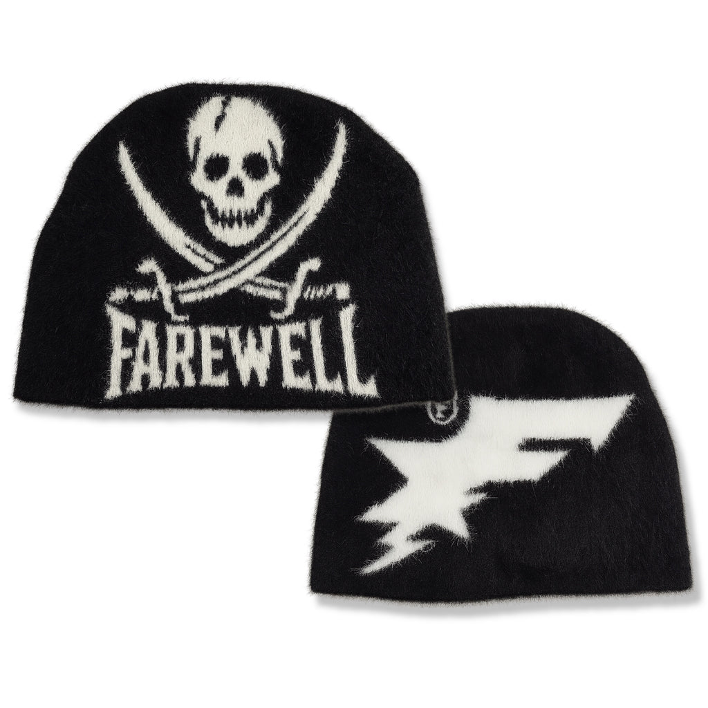 MOHAIR SKULLY (BLACK/WHITE)