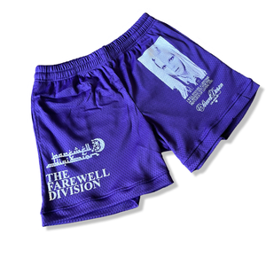 Desires Purple Sample Print Shorts