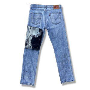 M.B.D. THRASHED DENIM