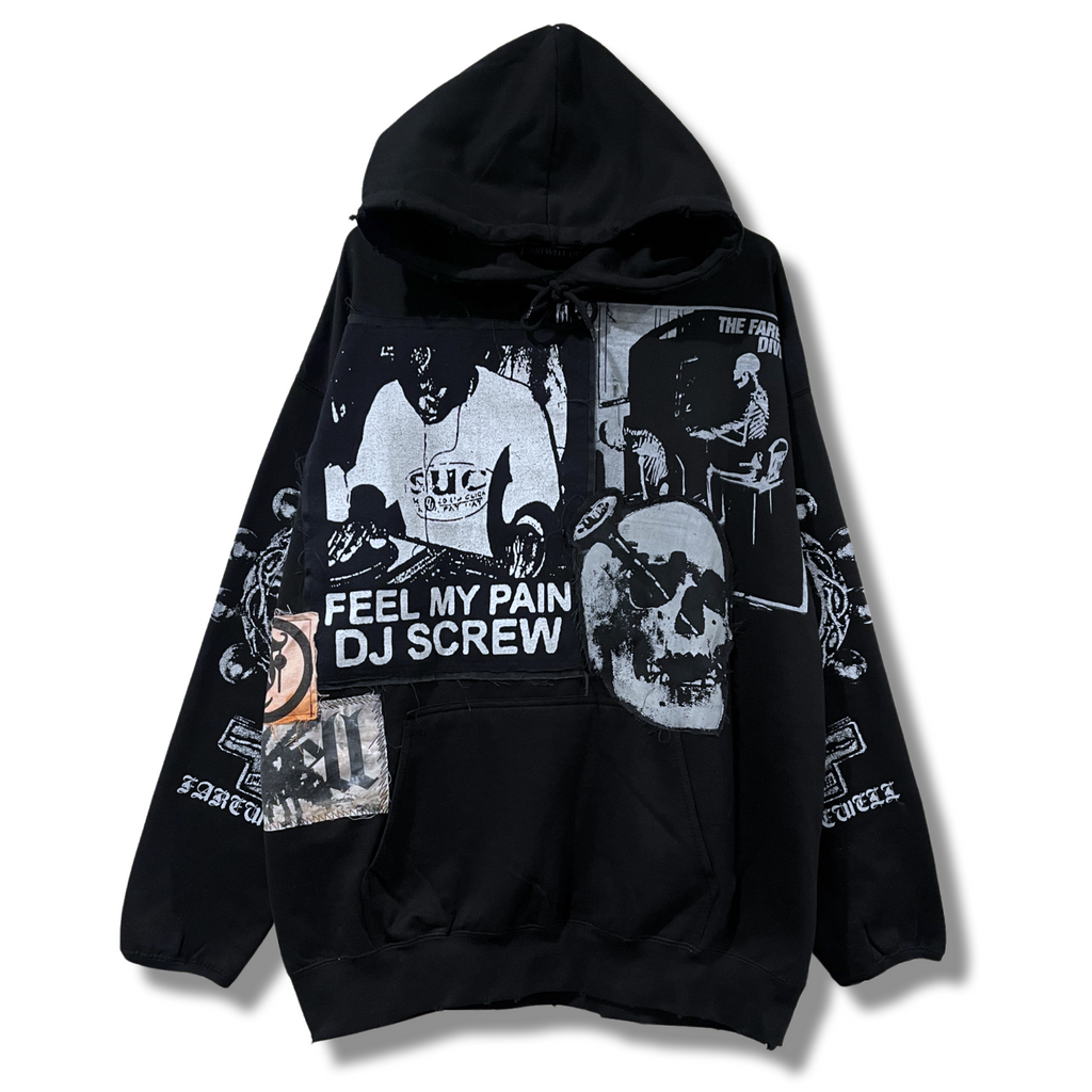 SCREW FRACTURE 1/1 PATCHWORK HOODIE