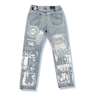 "STREETS OF ARKLOW" VINTAGE DISTRESSED DENIM (33 VERSION 2)