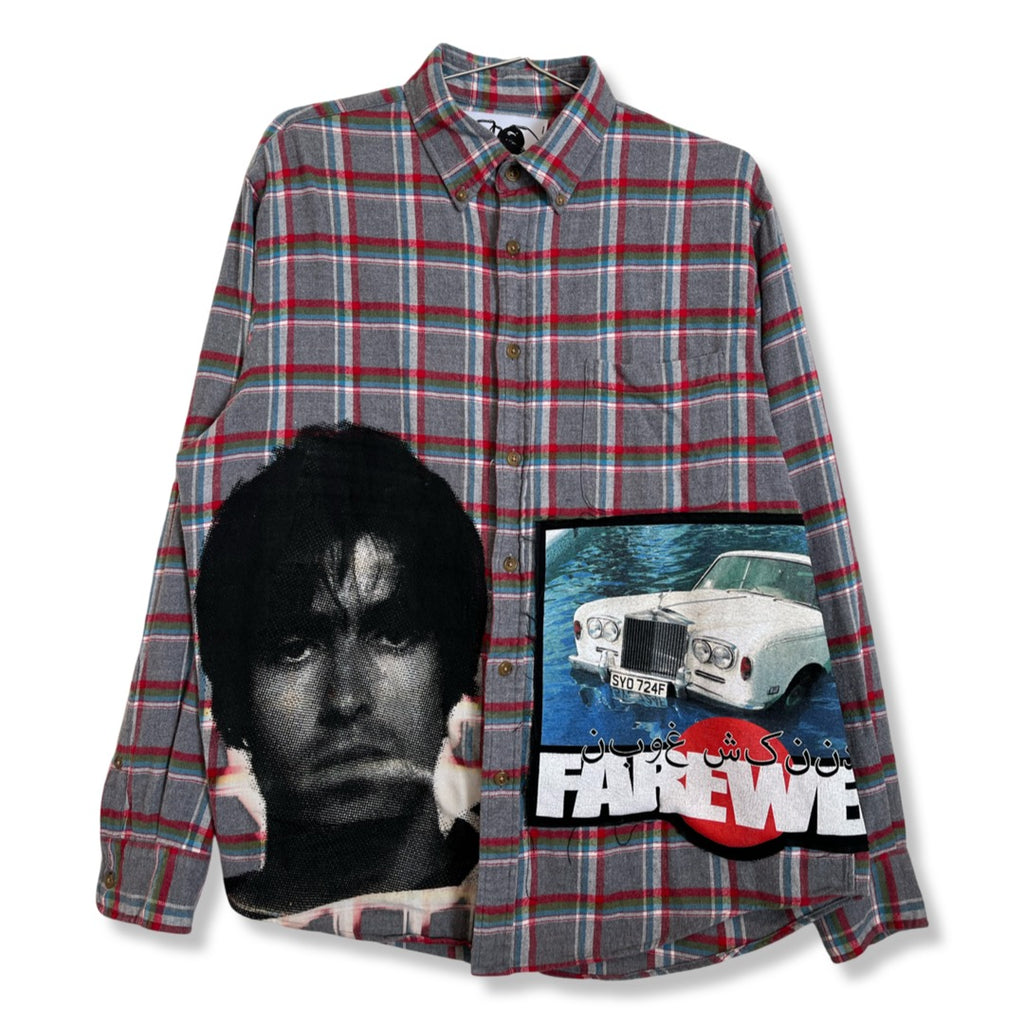 "LIVE FOREVER" DYED FLANNEL