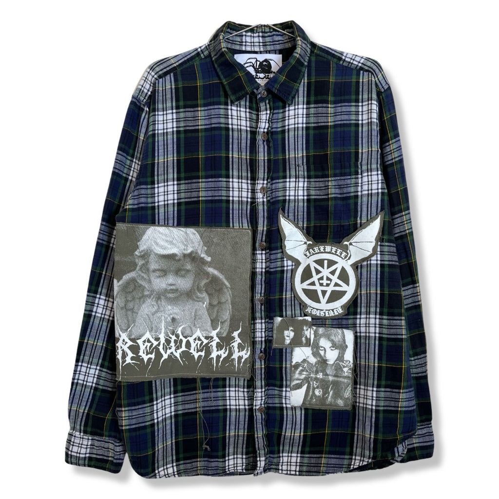 "CHERUB CREST" PATCHED FLANNEL