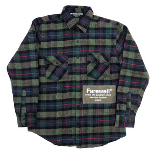 "Problem Child" Olive Flannel