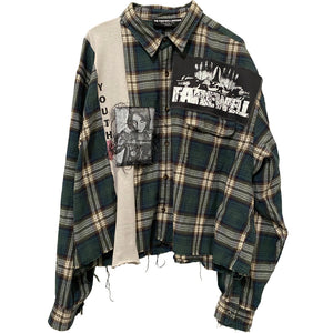 cropped flannel