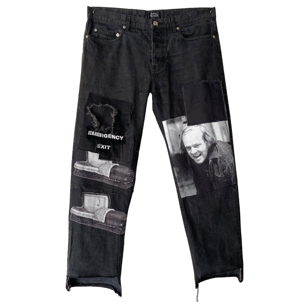 "Overlook Hotel" Patched Denim