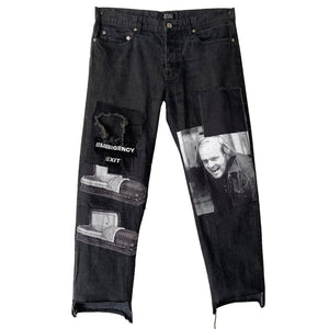 "Overlook Hotel" Patched Denim