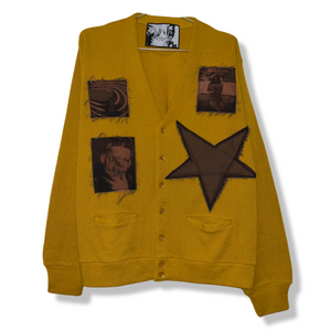 IDOLS BLEACH TEST PATCHED VINTAGE CARDIGAN