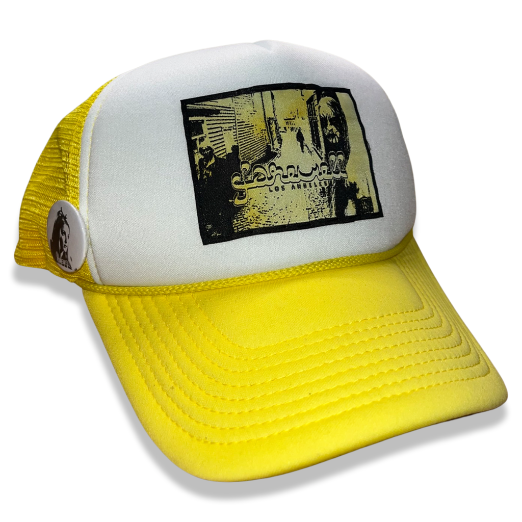 CANARY WOVEN LABEL TRUCKER HAT