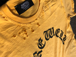 "Arch Logo" Distressed Butter Tee